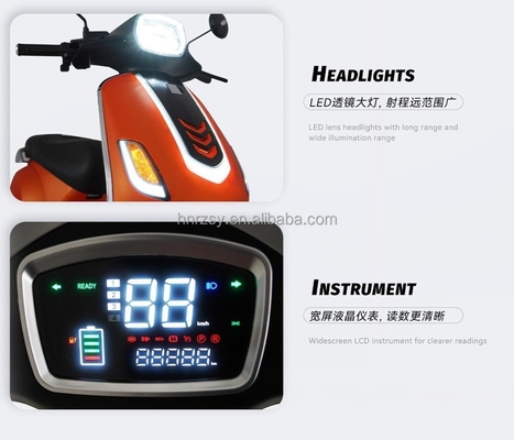 Lowest 60v 1000w Electric Motorcycle 2 Person Electric Moped Scooters Controller 60/72v12 Pipe Current Limiting 35a