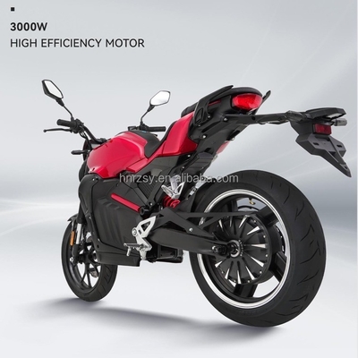 Electric Motorcycle 2 Person Moped Scooter Motor 72V 3000W High Speed Load 200kg 2030*760*1080mm