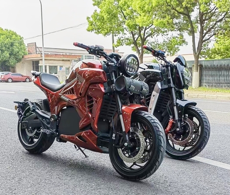 High Speed Electric Motor Car with 72V Battery Front and Rear Disc Brake Double Climbing