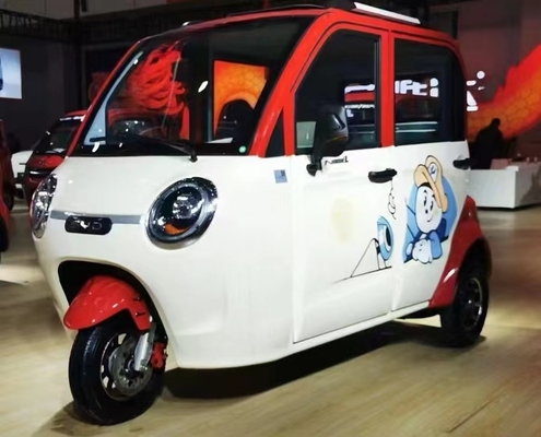 Closed Body Type Electric Tricycle Manned Passenger EV with Fully Enclosed Design and ≥90km Driving Mileage