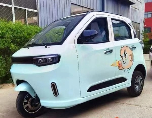 Closed Body Type Electric Tricycle Manned Passenger EV with Fully Enclosed Design and ≥90km Driving Mileage