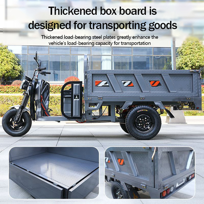 Electric Driving Type 2024 3 Wheel Cargo Motorcycle Tricycle for Adult Driving Mileage 70-90km