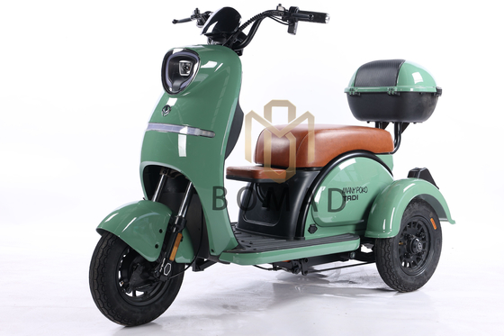 Electric Tricycles 3 Wheel Passenger Adult Electric Tricycle 2 Passengers Driving Mileage 70-90km