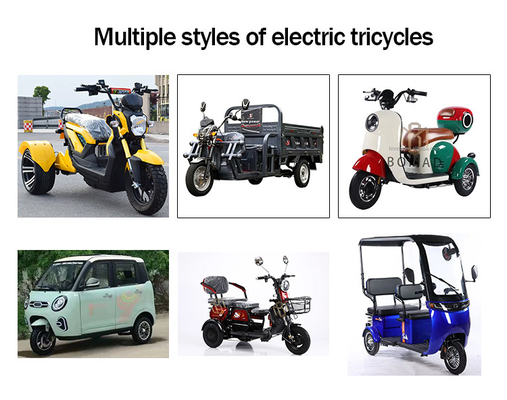 Electric Tricycles 3 Wheel Passenger Adult Electric Tricycle 2 Passengers Driving Mileage 70-90km