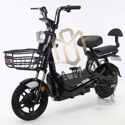 Steel Frame Adult Battery Electronic City Bike 48V 350W Electric Bicycle Sepeda Motor Bike