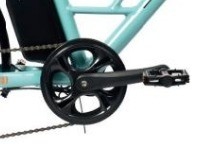 Small Green Chain-Locked Electric Bicycles with Integrated Battery and 60 km Range per Power