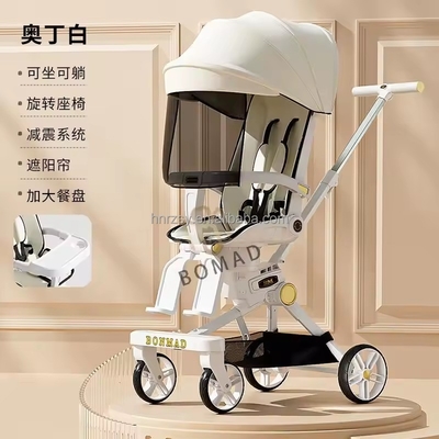 Carbon Steel Frame High Landscape Baby Carriage for Minibike/Pocketbikes 3 in 1 Stroller