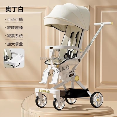Carbon Steel Frame High Landscape Baby Carriage for Minibike/Pocketbikes 3 in 1 Stroller