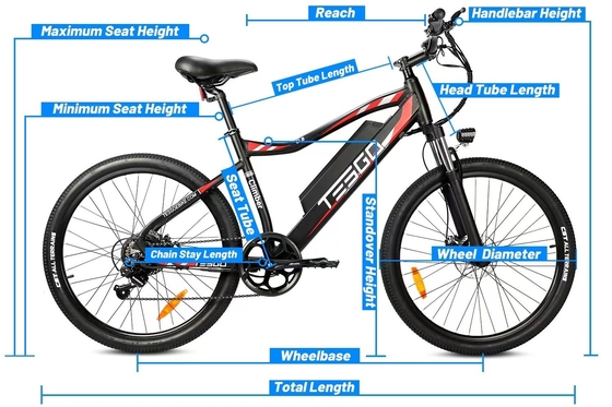 Electric E Bike 48V 350W 10.4AH Long Range E Cycle Bicycle with Integrated Battery