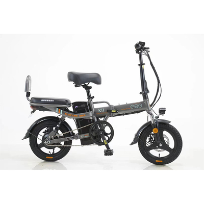 14 Inch Fat Tire 350w 7.5ah Recreational Folding Electric Bike with Shock Absorber Tire Width 20*4 and Torque 30-50 Nm