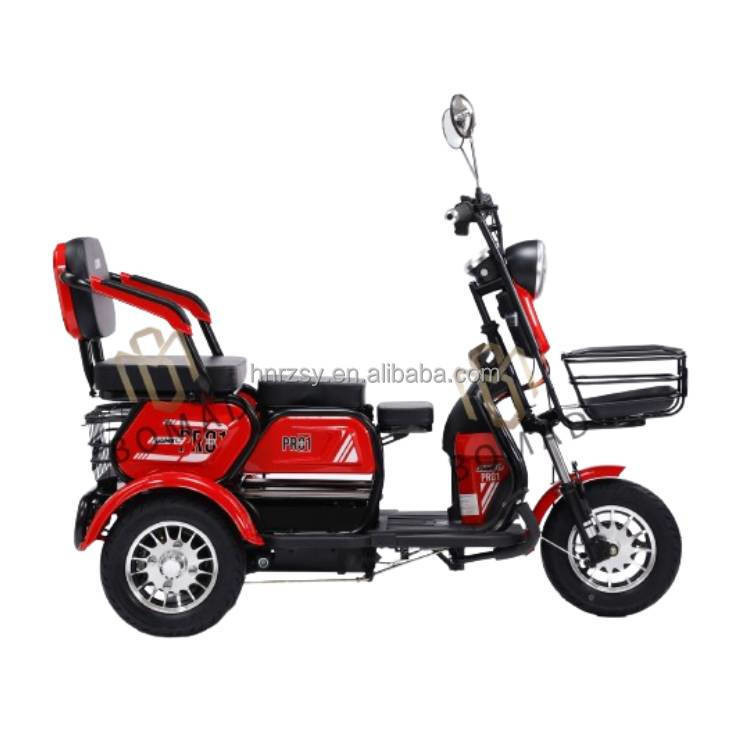 50-70km Driving Mileage 2024 Electric Tricycle Motorcycle Bike for 3 Passengers