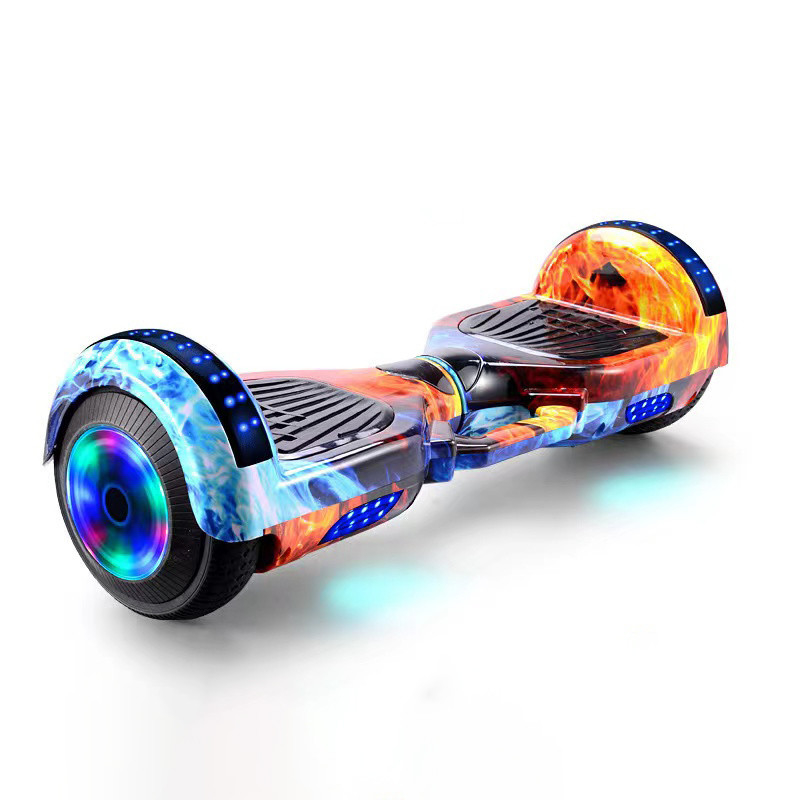 7&quot; Electric Scooter LED 2 Wheel Lights 250w*2 Self-Balancing Hover Board off Road Max Speed 30km/h Battery Capacity 10Ah
