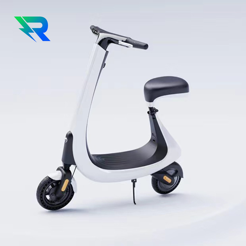 Comfortable Seat Running Lights and Spotlights 55Km/h Speed 8-Inch Dual Drive Electric Scooter with Bluetooth