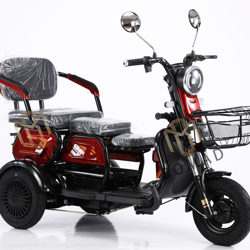 Electric Three Wheels 130*73*64 for 3 Passengers Adult Tricycle Three Wheels Electric Three Wheels 60v500w