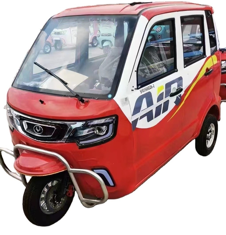 Closed Body Type Electric Tricycle Manned Passenger EV with Fully Enclosed Design and ≥90km Driving Mileage