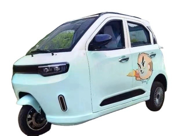 Electric Three Wheel Motorcycle with Closed Body Type and Voltage 60V Powered by Lithium Battery