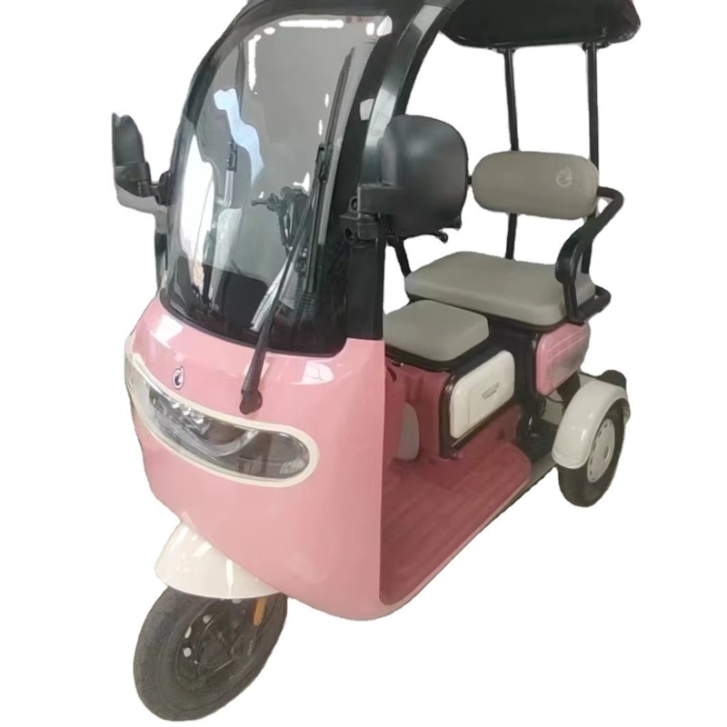 48V Semi-Closed Mini Electric Tricycles Maximum Speed 30-50Km/h for Portable Electric Vehicles