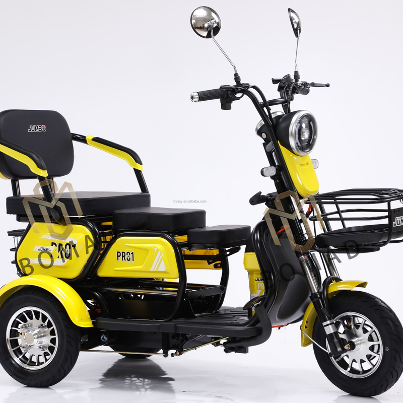 Electric Cargo Tricycles for Adults Curb Weight 200-300kg Driving Mileage 70-90km Sunshade Canopy