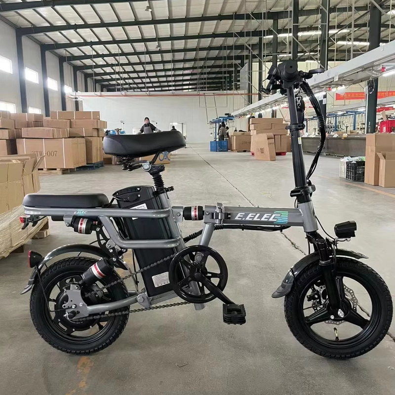 Steel Frame Rear Hub Motor Electric Bicycle Small Folding Chain-Locked and Hotly Sought-After