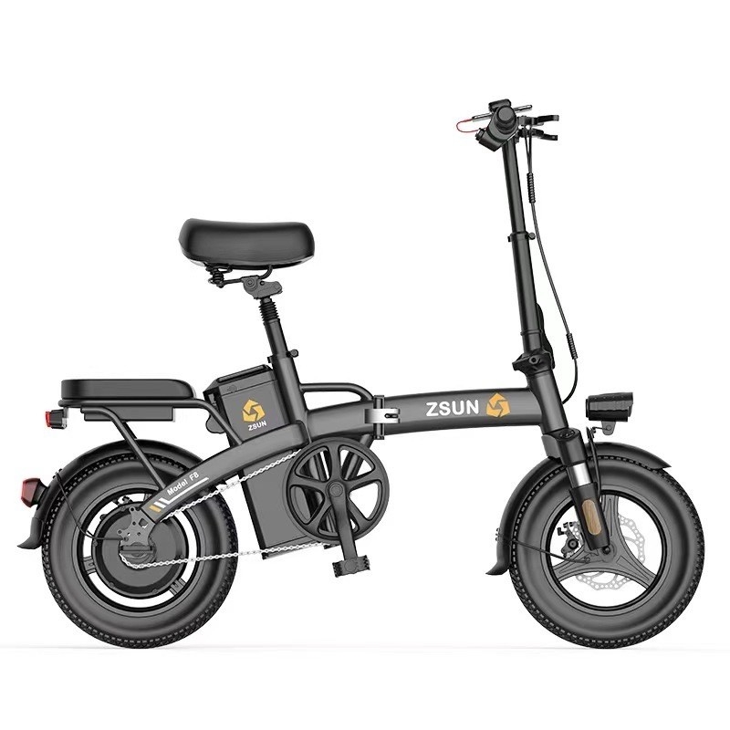 14 Inch Fat Tire 350w 7.5ah Recreational Folding Electric Bike with Shock Absorber Tire Width 20*4 and Torque 30-50 Nm